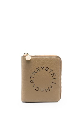 Stella McCartney Portemonnaie mit Logo-Print - Nude