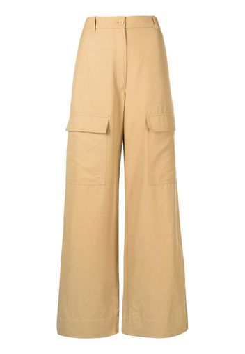 Stella McCartney wide-leg flap-pocket trousers - Nude