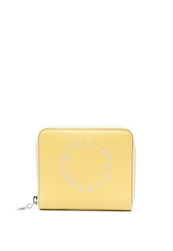 Stella McCartney Portemonnaie mit perforiertem Logo - Gelb