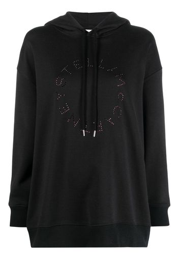 Stella McCartney Oversized-Hoodie mit Logo - Schwarz