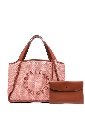 Stella McCartney Gewebter Shopper - Rosa