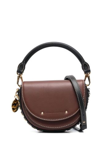 Stella McCartney Frayme Schultertasche mit Kettendetail - Schwarz