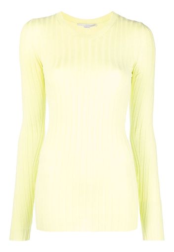 Stella McCartney Gerippter Strickpullover - Grün