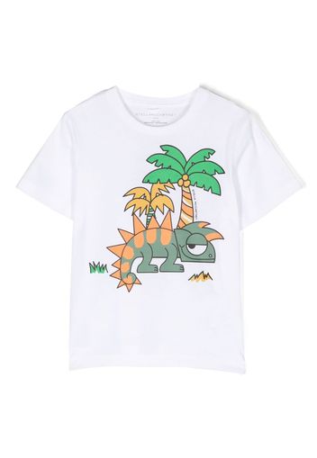 Stella McCartney Kids graphic-print organic-cotton T-shirt - Weiß