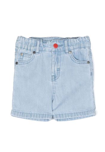 Stella McCartney Kids acid-wash denim shorts - Blau