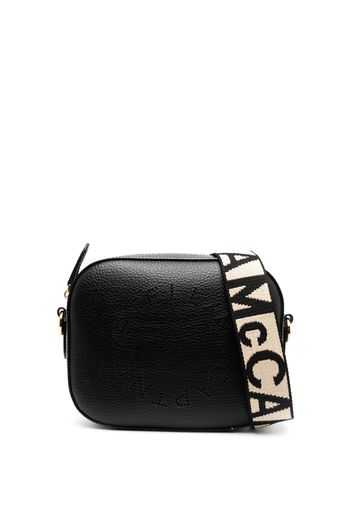 Stella McCartney mini Stella Logo crossbody bag - Schwarz