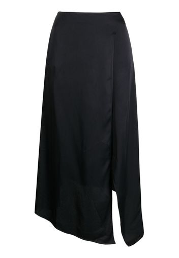 Stella McCartney asymmetric high-waisted midi skirt - Schwarz