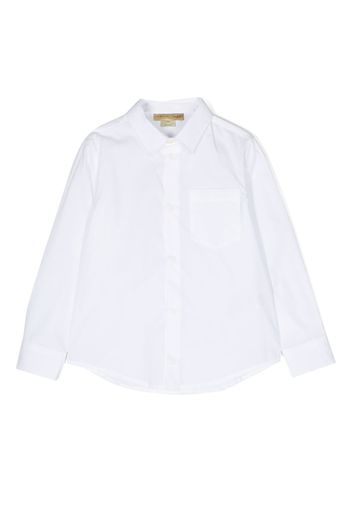 Stella McCartney Kids patch-pocket poplin shirt - Weiß