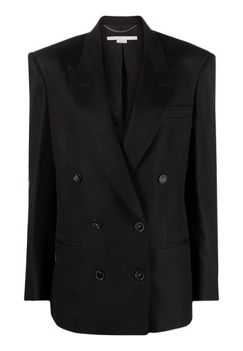 Stella McCartney oversized double-breasted blazer - Schwarz