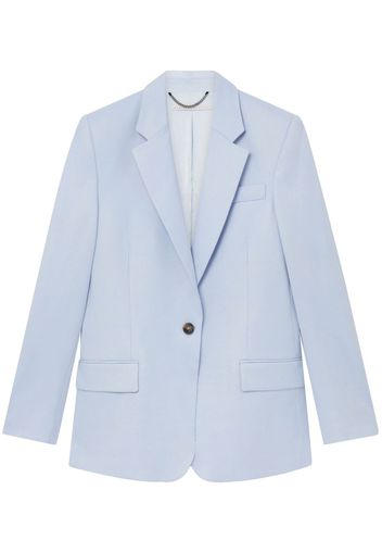 Stella McCartney Einreihiger Flanellblazer - Blau