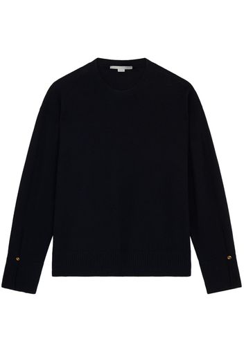 Stella McCartney Iconics split-cuff jumper - Schwarz