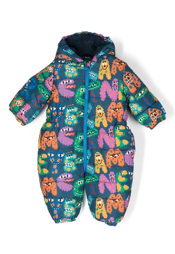 Stella McCartney Kids logo-print padded suit - Blau