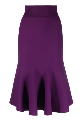 Stella McCartney fluted knitted skirt - Violett