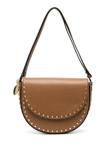 Stella McCartney medium Frayme studded shoulder bag - Braun