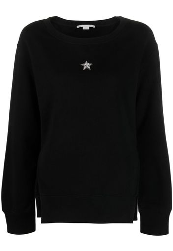 Stella McCartney crystal-embellished star-motif sweatshirt - Schwarz