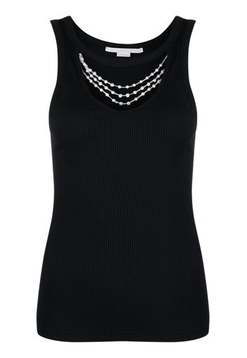 Stella McCartney bead-detailed tank top - Schwarz