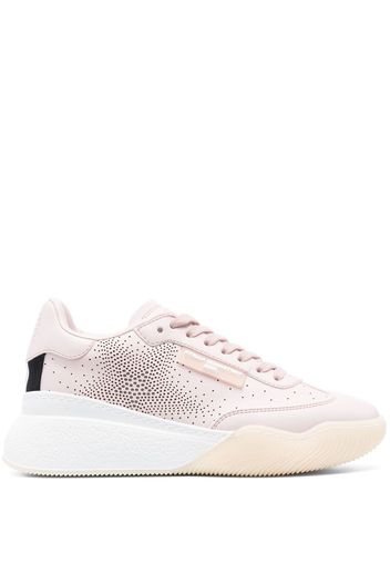 Stella McCartney sequin-embellished lace-up sneakers - Rosa