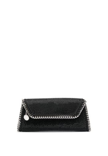 Stella McCartney rhinestone chain-trim clutch bag - Schwarz