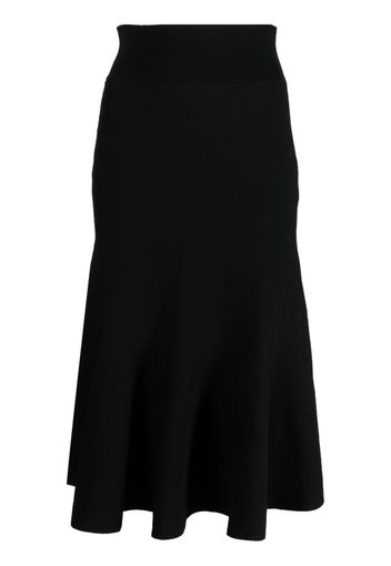 Stella McCartney fluted knitted skirt - Schwarz