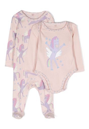 Stella McCartney Kids Set aus Strampler und Body aus Bio-Baumwolle - Rosa