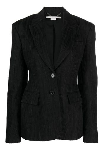 Stella McCartney jacquard single-breasted blazer - Schwarz