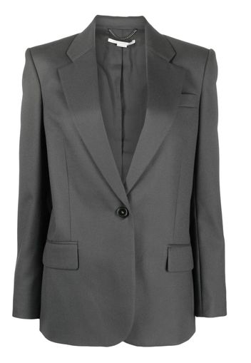 Stella McCartney Einreihiger Flanellblazer - Grau