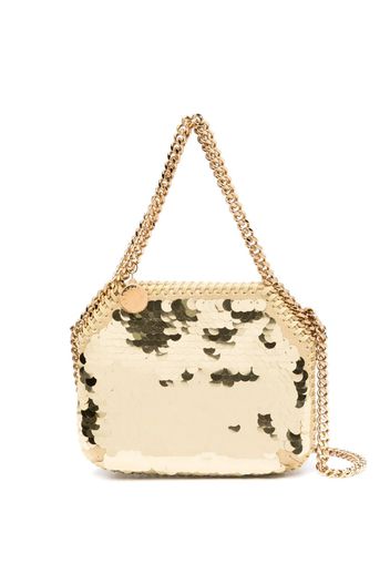 Stella McCartney mini Falabella sequin-embellished bag - Gelb