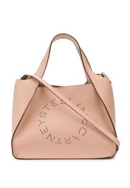 Stella McCartney Shopper mit Stella-Logo - Nude