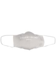 Stella McCartney Maske mit Logo - Grau