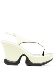 Stella McCartney Shroom slingback wedge 110mm sandals - Gelb