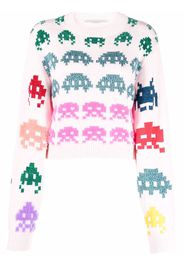 Stella McCartney Pacman-intarsia knitted jumper - Rosa