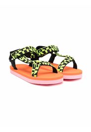 Stella McCartney Kids logo-print strap sandals - Grün