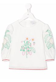 Stella McCartney Kids embroidered cotton blouse - Weiß