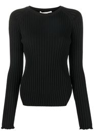 Stella McCartney rib-knit long-sleeve top - Schwarz