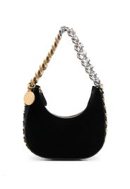 Stella McCartney Frayme curved shoulder bag - Schwarz