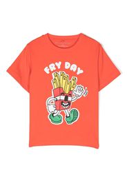 Stella McCartney Kids graphic-print short-sleeve T-shirt - Orange