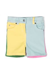 Stella McCartney Kids colour-block panelled shorts - Blau