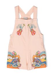 Stella McCartney Kids embroidered pop art-motif playsuit - Rosa