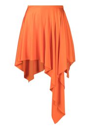 Stella McCartney asymmetric draped skirt - Orange