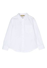 Stella McCartney Kids patch-pocket poplin shirt - Weiß