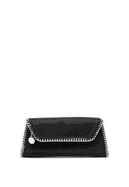 Stella McCartney rhinestone chain-trim clutch bag - Schwarz