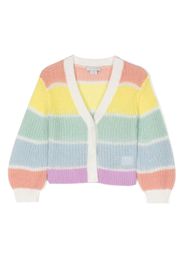 Stella McCartney Kids striped knitted cardigan - Gelb