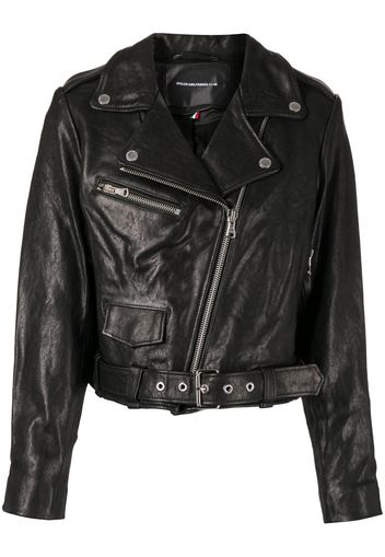 Stolen Girlfriends Club Joan Cropped-Bikerjacke - Schwarz