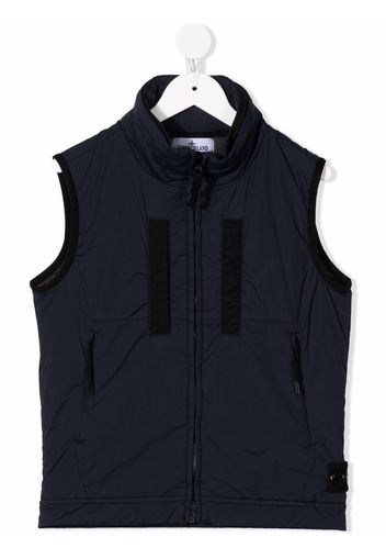 Stone Island Junior padded zipped gilet jacket - Blau