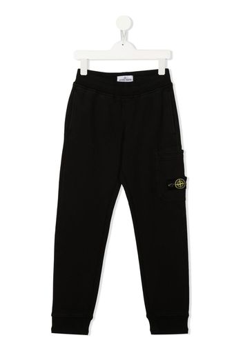 Stone Island Junior fleece track pants - Schwarz