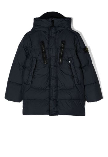 Stone Island Junior feather-down padded jacket - Blau