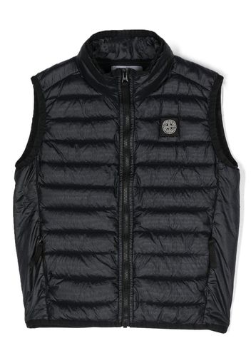 Stone Island Junior Compass-patch gilet - Blau