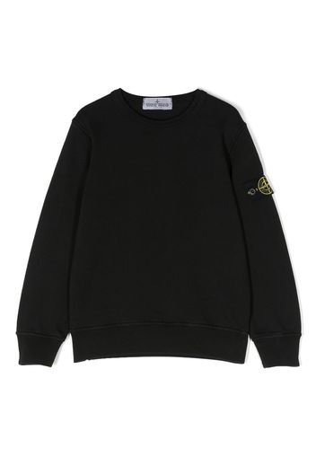 Stone Island Junior loog-patch sweatshirt - Schwarz