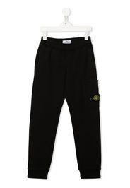 Stone Island Junior fleece track pants - Schwarz