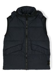 Stone Island Junior Gefütterte Weste mit Kompass - Blau